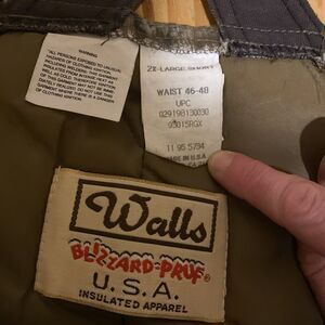 Vtg Walls Blizzard-Pruf Coveralls U.S.A Insulated  Men 2XL SHORT  Realtree Camo